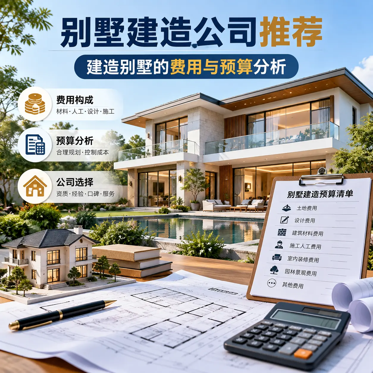 别墅建造公司推荐： 普定 建造别墅的费用与预算分析