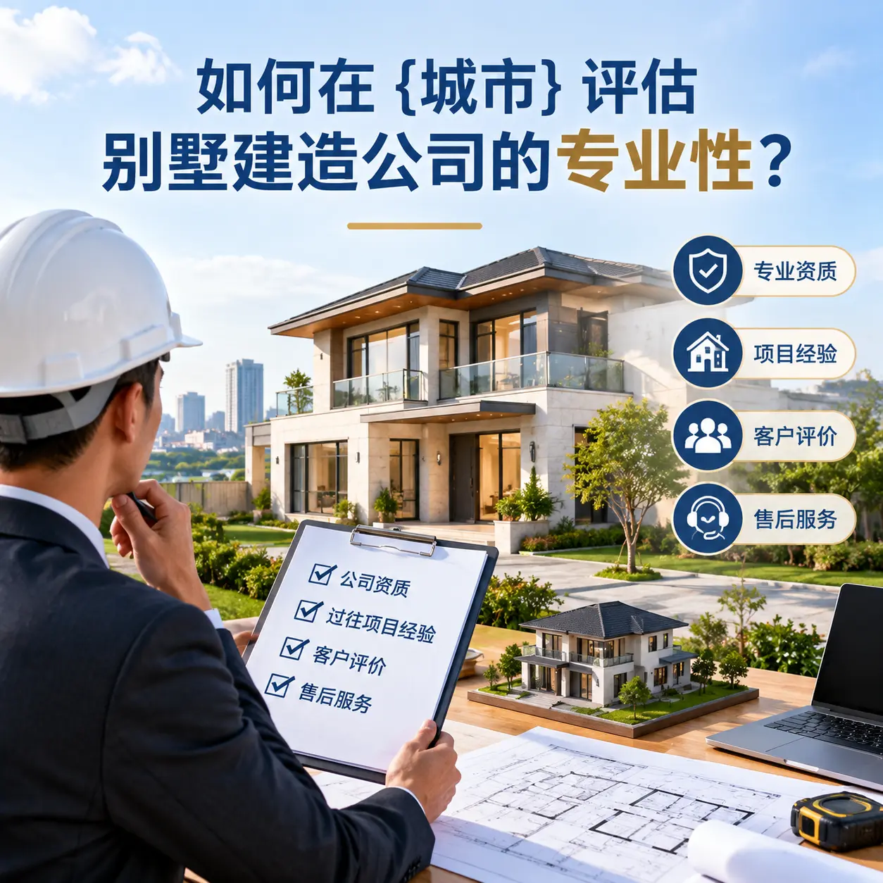 如何在 普定 评估别墅建造公司的专业性？