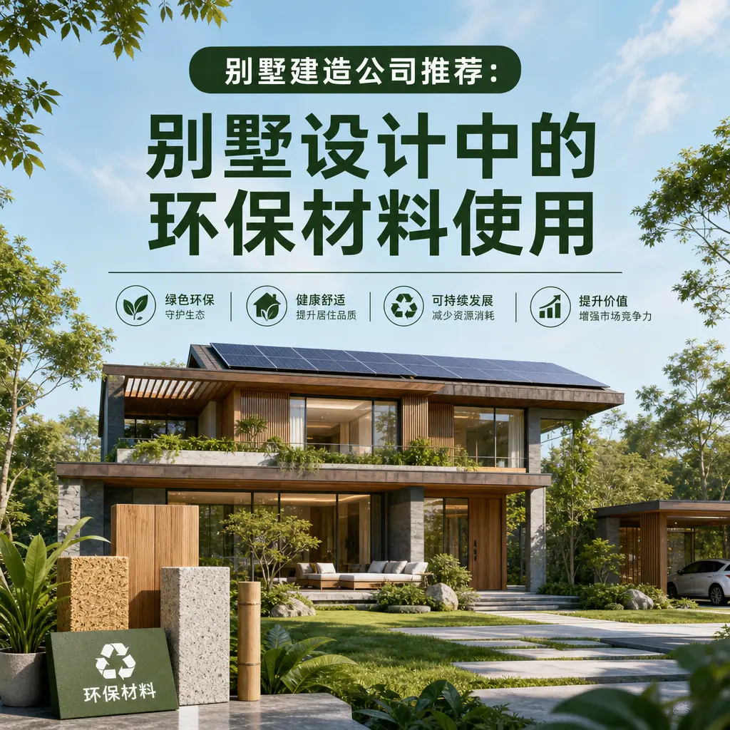 别墅建造公司推荐： 普定 别墅设计中的环保材料使用